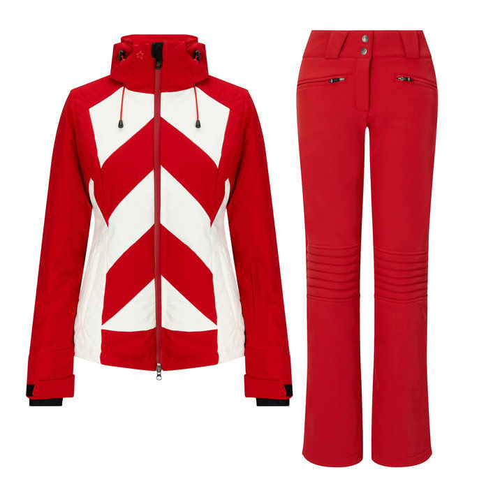 สมบูรณ์ Moment Red Ski Jacket and Pants 