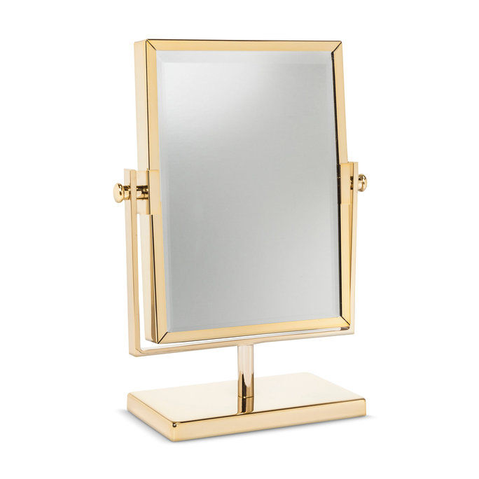 पश्चिम Emory™ Two Sided Gold Vanity Mirror