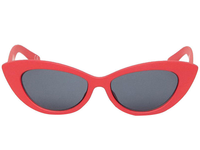 लाल Pointy Cat Eyed Sunglasses 