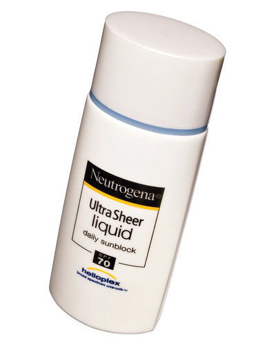 Neutrogena Ultra Sheer liquid sunblock fluid SPF 70