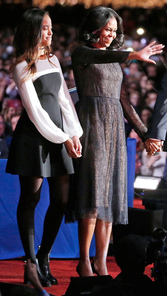 प्रथम Lady Michelle Obama and daughter Malia Obama