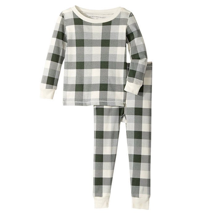 बर्ट's Bees Baby 100% Organic Cotton 2-Piece Holiday Pajama Set 