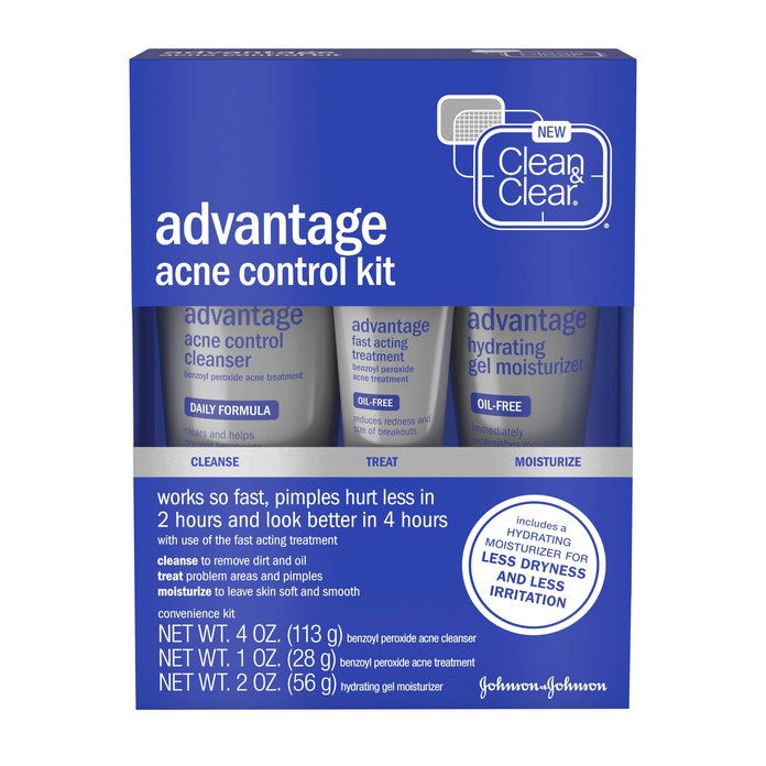 สะอาด & Clear Advantage Acne Treatment Control Kit for Clear Skin 