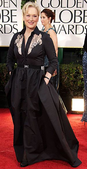 मेरील Streep - Golden Globes - Alessandra Rich - Fred Leighton