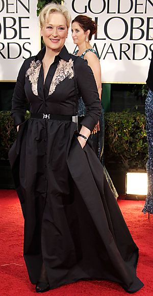 เมอรีล Streep - Golden Globes - Alessandra Rich - Fred Leighton