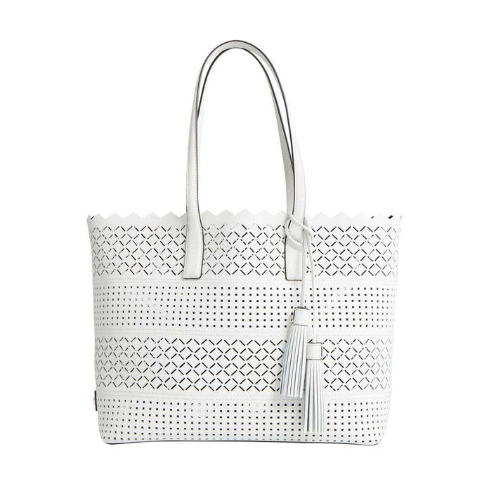 लेज़र Perforated Leather Tote 