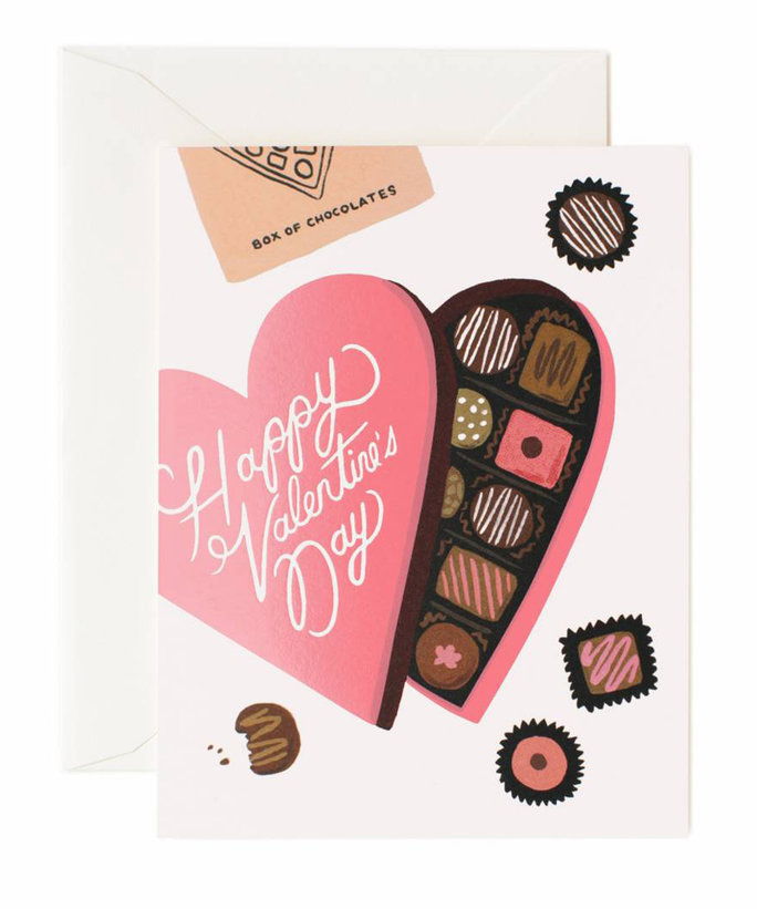 वेलेंटाइंस's Day Chocolates Greeting Card 