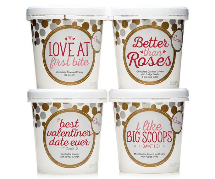मजेदार Valentine Ice Cream
