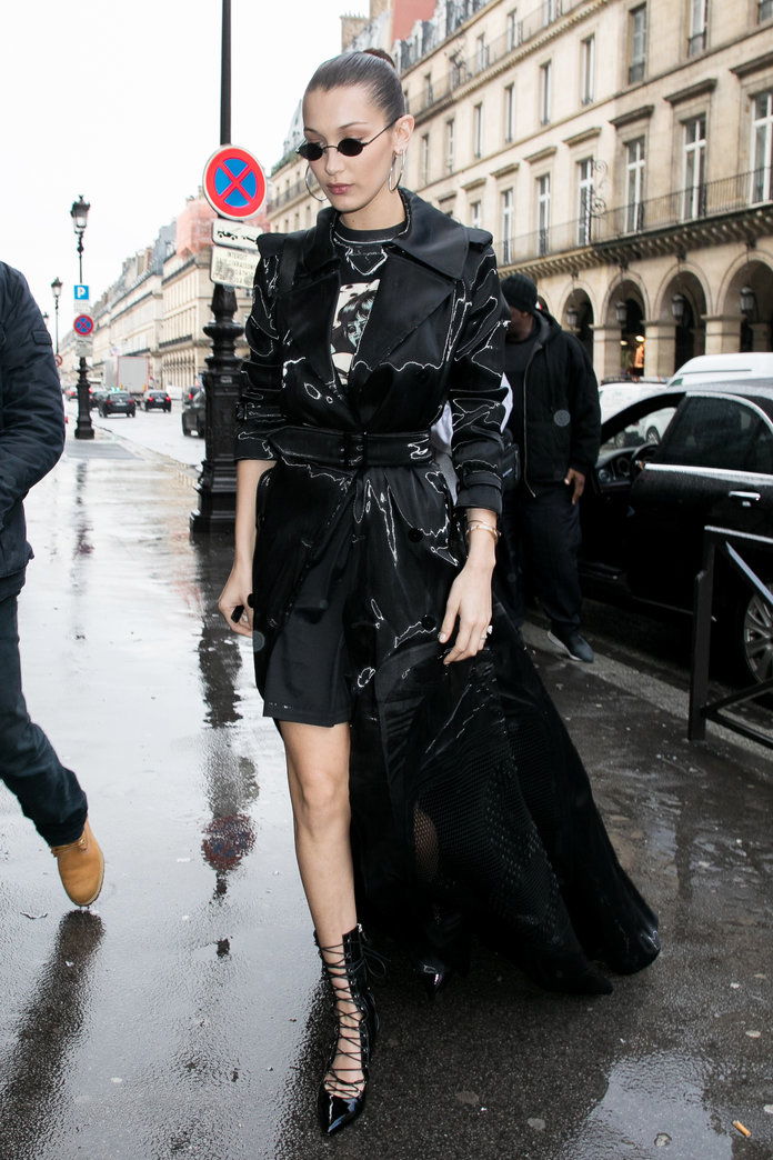 बेला Hadid - Front Row Paris Couture