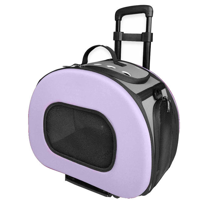 कठिन-शैल Wheeled Collapsible Pet Carrier