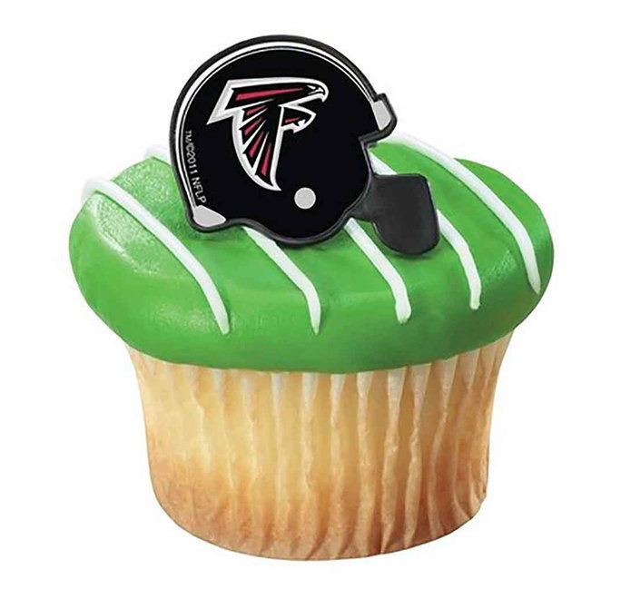 एनएफएल Atlanta Falcons Cupcake Helmet Rings 12 count