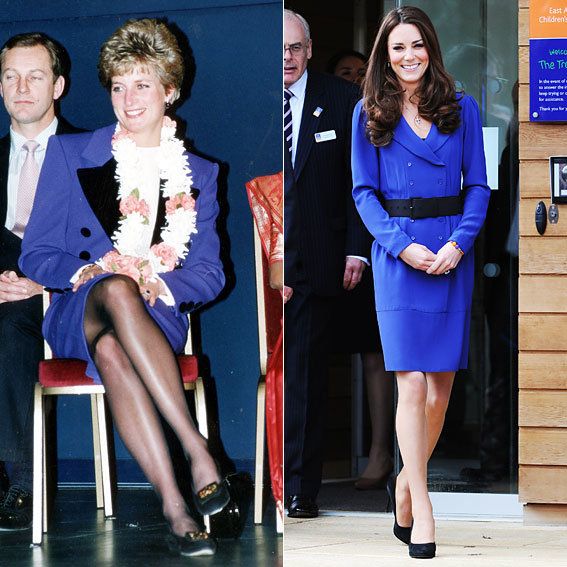 เจ้าหญิง Diana and Kate Middleton's Similar Style