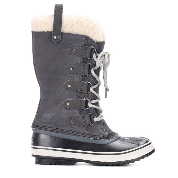 Shearling-छंटनी SUEDE AND RUBBER BOOTS 