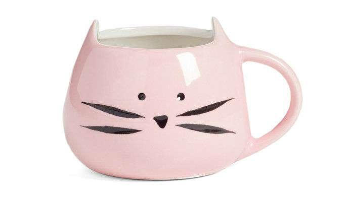 गुलाबी Kitty Mug 