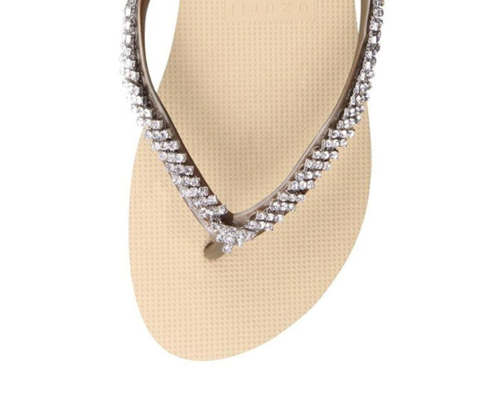 Uzurri Luxury Footwear Classic Collection Jeweled Sandals 