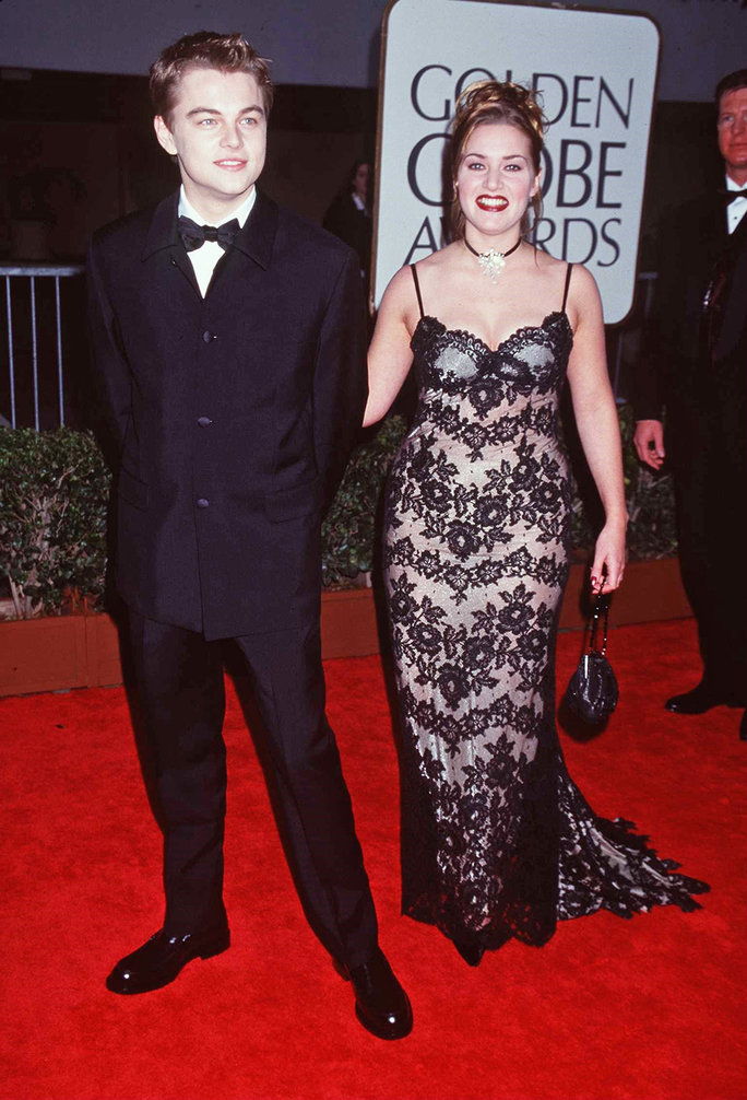 เคท and Leo at the 1998 Golden Globes