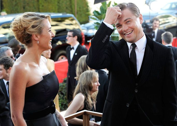 เคท and Leo at the 2009 Golden Globes