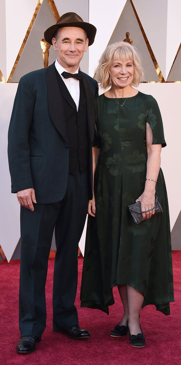 निशान Rylance and Claire van Kampen - Oscars 2016