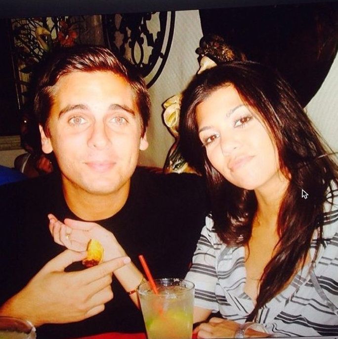 कर्टनी Kardashian and Scott Disick throwback