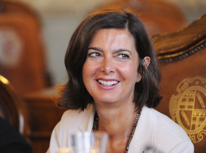 लौरा Boldrini, president of Italy's Chamber of Deputies 