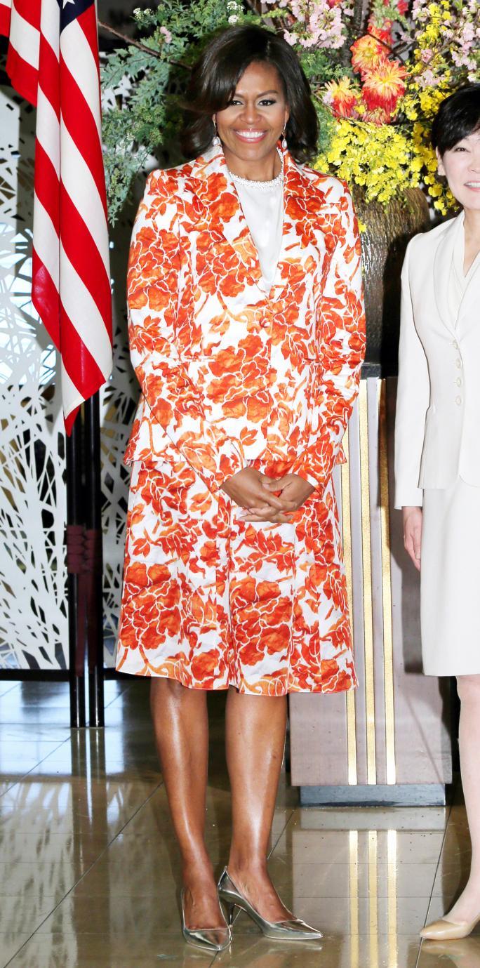 अमेरिका First Lady Michelle Obama Visits Japan - Day 2
