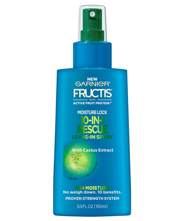 गार्नियर Fructis with Active Fruit Protein Moisture Lock 10 in 1 Rescue Leave-In Spray with Cactus Extract 