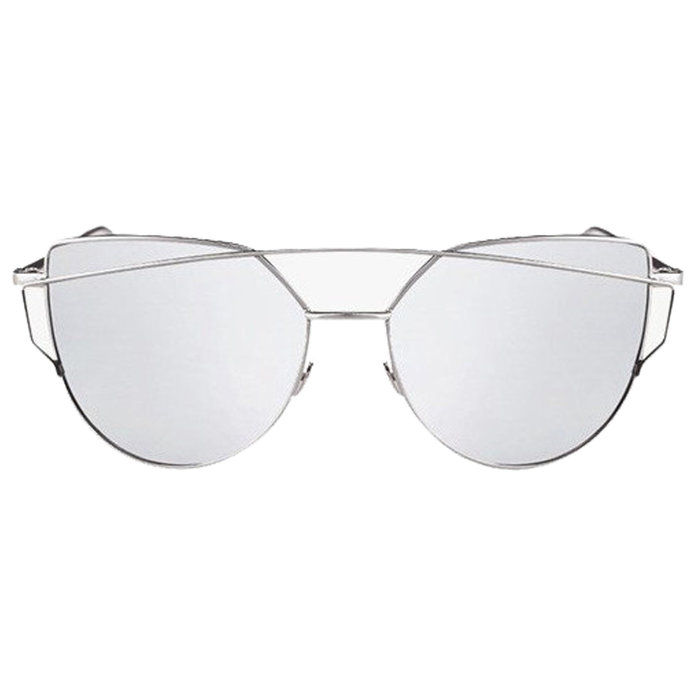 वास्तविक People metal frame cat-eye sunglasses 