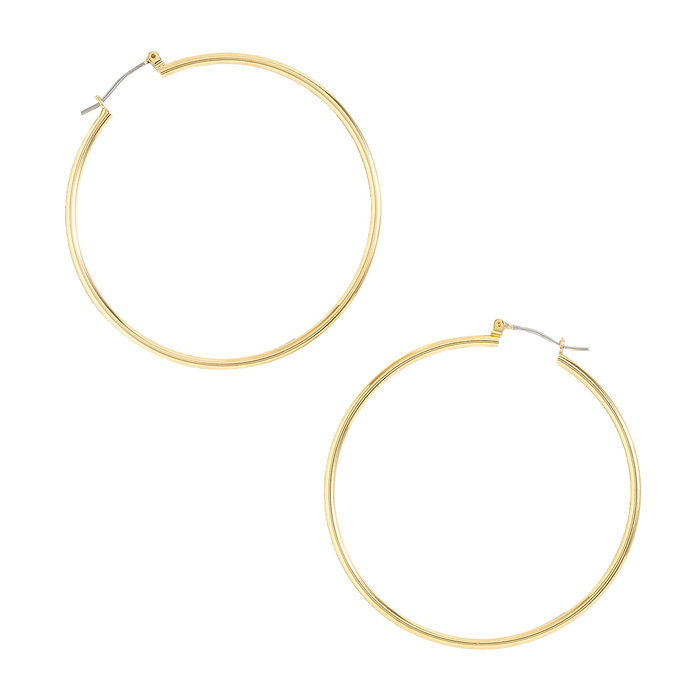 जे Crew Antique-Gold Hoop Earrings 