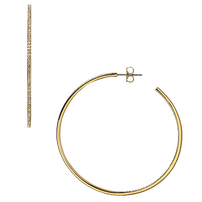 Nadri Pave Hoop Earrings 