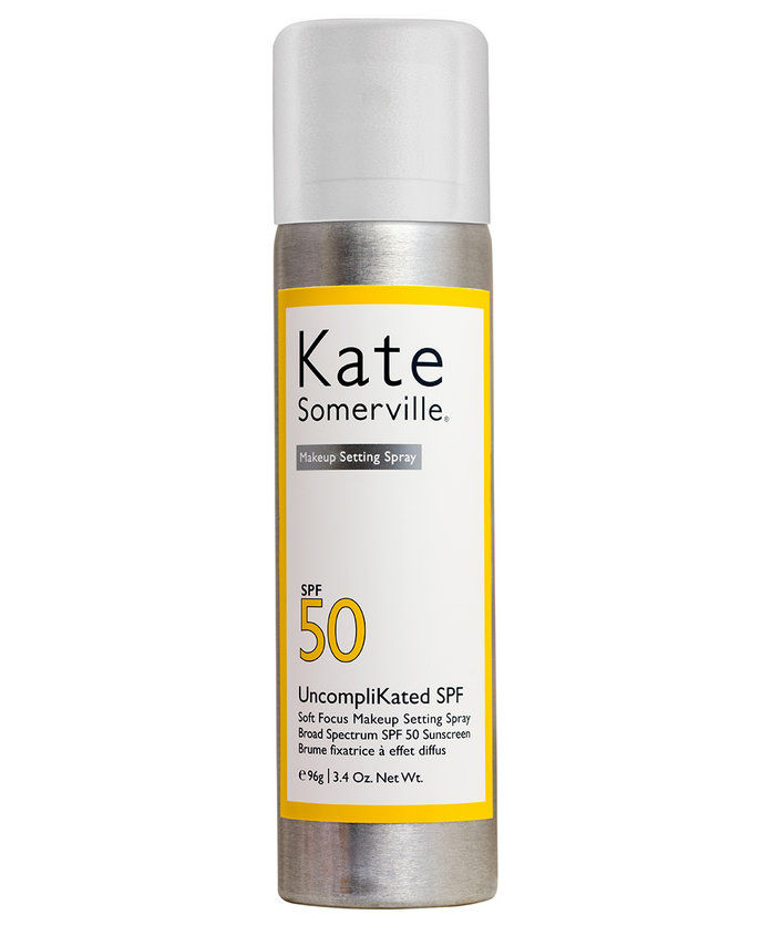 เคท Somerville Uncomplikated SPF Soft Focus Makeup Setting Spray Broad Spectrum SPF 50 Sunscreen 