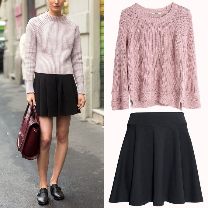 स्कर्ट + Sweater Combos