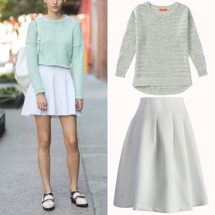 स्कर्ट + Sweater Combos
