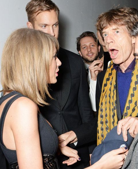 เทย์เลอร์ Swift, Mick Jagger, and Calvin Harris