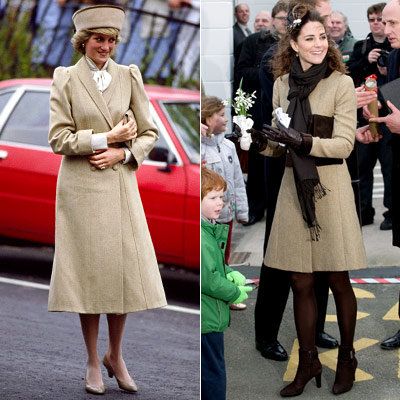 เคท Middleton - Princess Diana - Tan - Suit