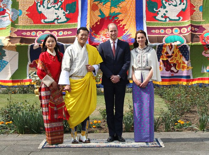 साथ में the King and Queen of Bhutan 