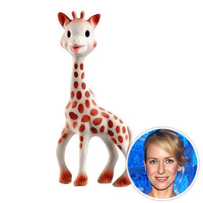 नाओमी Watts, giraffe teething toy, baby toys