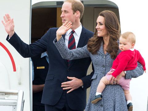राजकुमार William, Kate Middleton and Prince George