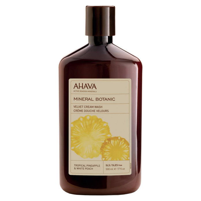 Ahava Tropical Pineapple & White Peach Mineral Botanic Velvet Cream Wash 