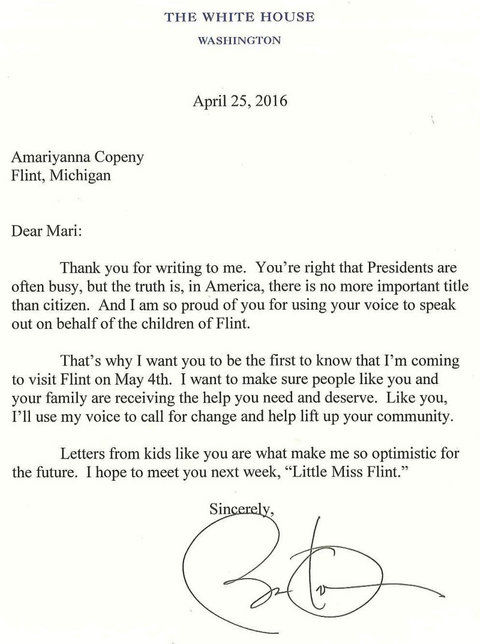 थोड़ा Miss Flint Letter