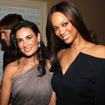 श्रेष्ठ of 2009: Top 10 Celebrity Party Playlists - Demi Moore - Tyra Banks - White House Correspondents Dinner