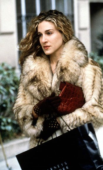 कैरी के Fur Coat