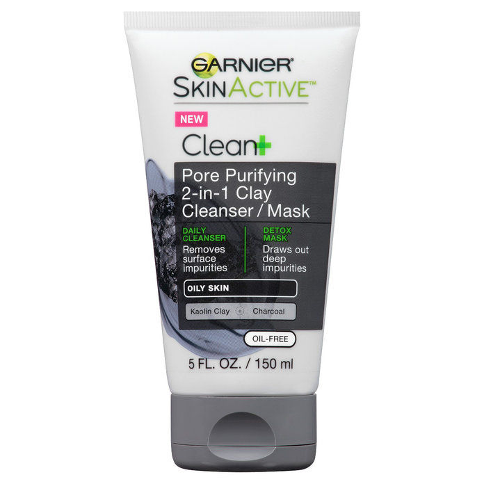 Garnier SKINACTIVE Clean+ Pore Purifying 2-in-1 Clay Cleanser/Mask