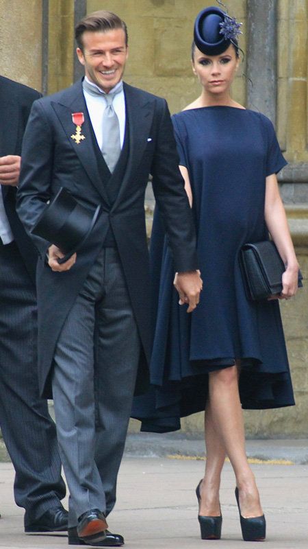 विक्टोरिया Beckham at Royal Wedding