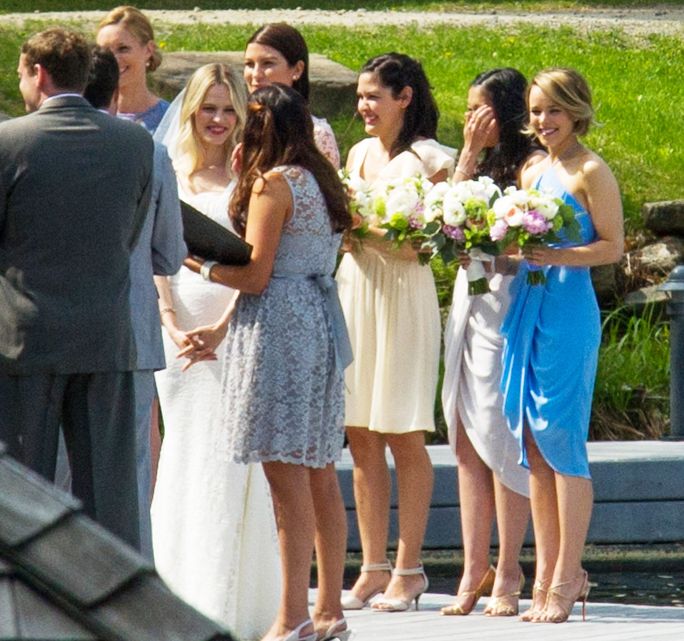 राहेल McAdams Attends Sister's Wedding In Canada