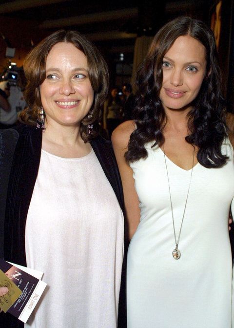 แองเจลิ Jolie and Marcheline Bertrand 