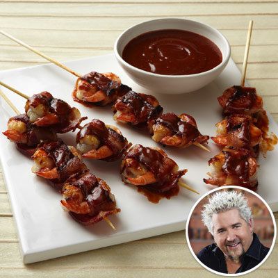 ผู้ชาย Fieri - Bacon Wrapped Shrimp - Summer Recipes
