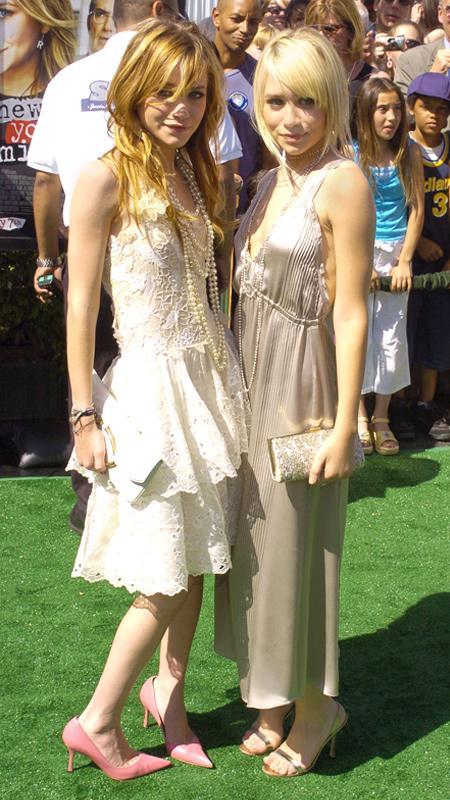 Mary-Kate Olsen and Ashley Olsen at 