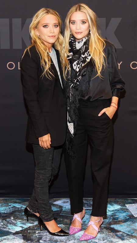 Mary-Kate and Ashley Olsen at the launch of Bik Bok