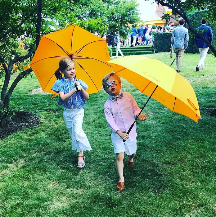 มากที่สุด stylish 6-year-olds at the Veuve Clicquot Polo Classic 