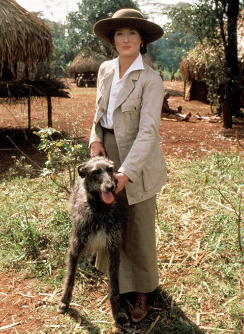 बाहर OF AFRICA, Meryl Streep, 1985. (c) MCA/Universal: Courtesy Everett Collection.